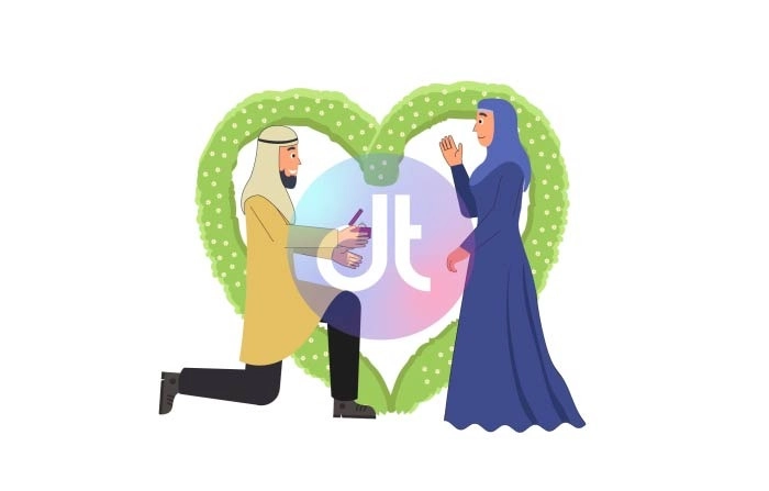 2D Animation Scene Arabic Wedding
