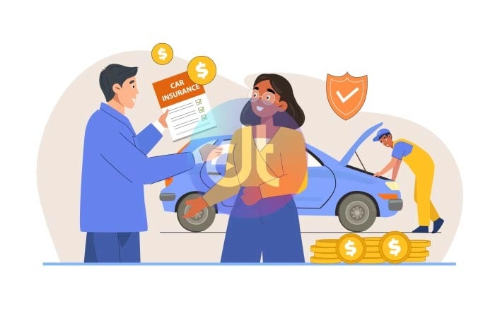 2D Car Insurance Scene Animation