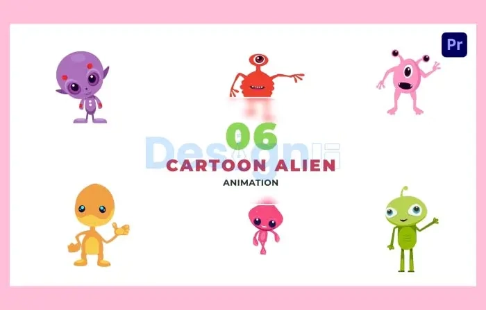 2D Character Aliens Animation Scene