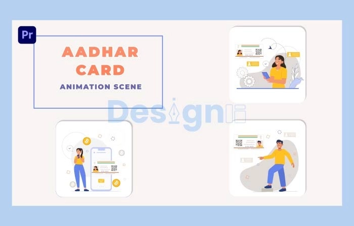 Aadhar Card Premiere Pro Animation Scene