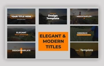 After Effects Elegant And Modern Titles