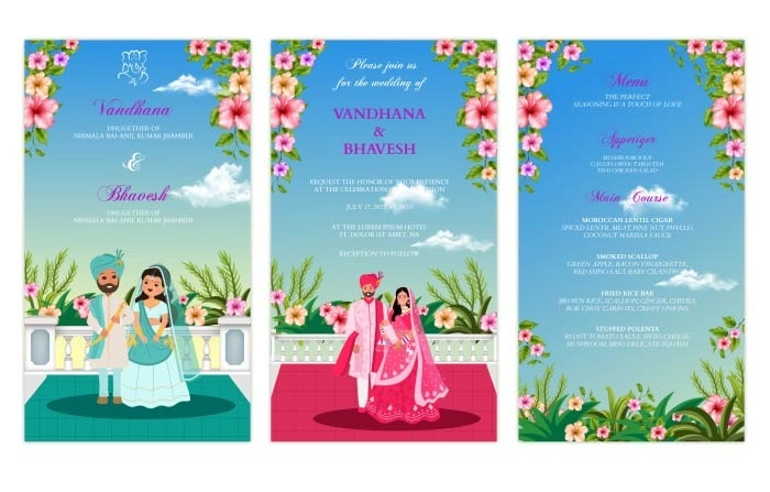 After Effects Traditional Wedding Invitation Instagram Story