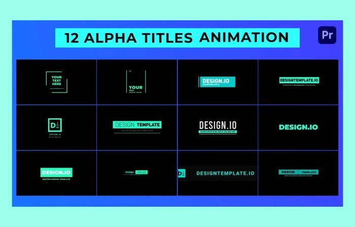 Alpha Animation Titles Pack