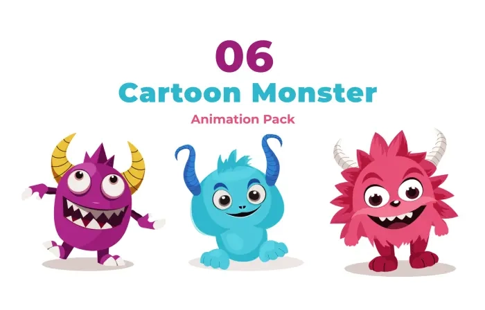 Animated Cartoon Monster Scene