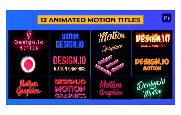 Animated Motion Titles