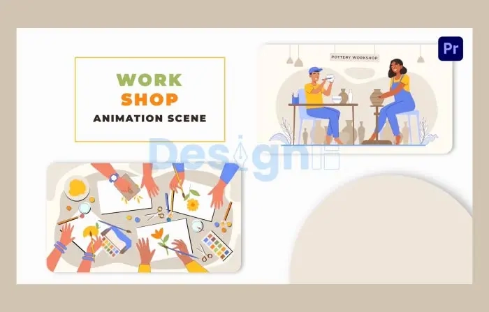 Animated Scene In A Workshop