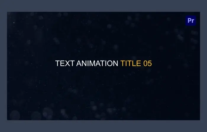 Animated Text Title Pack