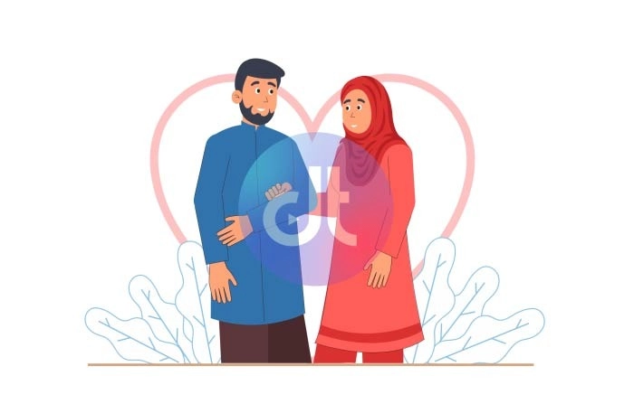 Arabic Wedding Animation Scene Character Animation Scene