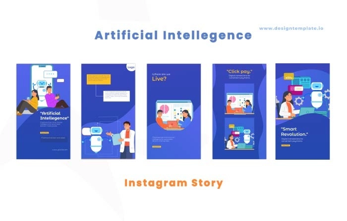 Artificial Intelligence After Effects Instagram Story Template