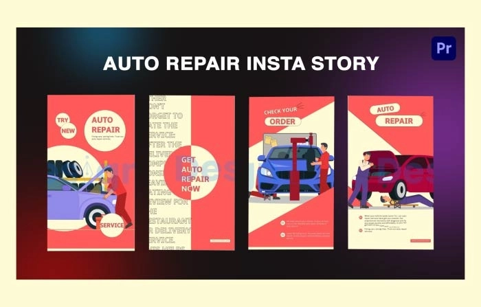 Auto Repair Instagram Story Premiere Pro Template