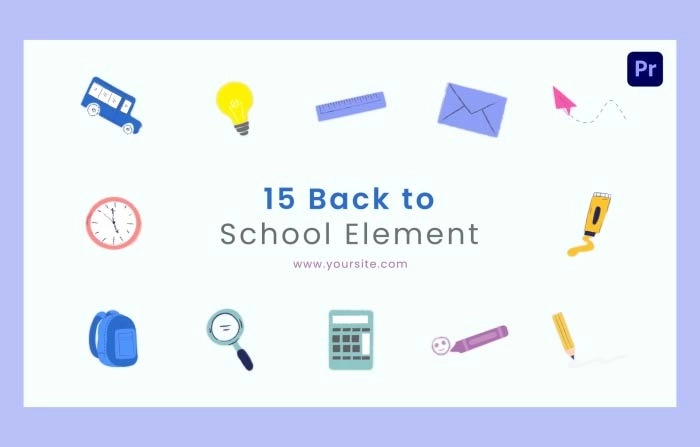 Back To School Element Premiere Pro Template