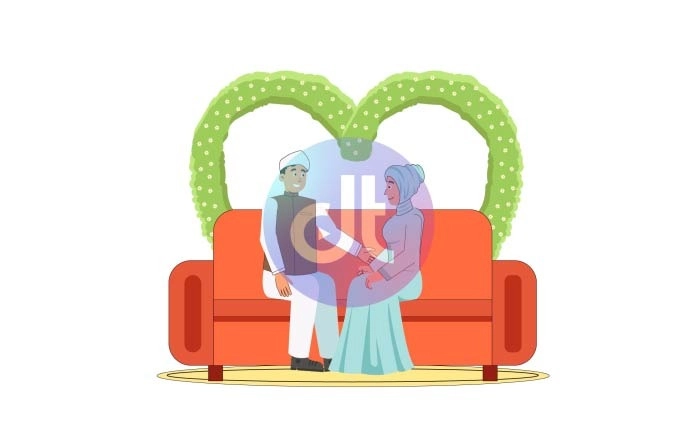 Beautiful Arabic And Islamic Wedding Animation Scene