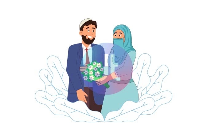Beautiful Arabic Wedding Animation Scene