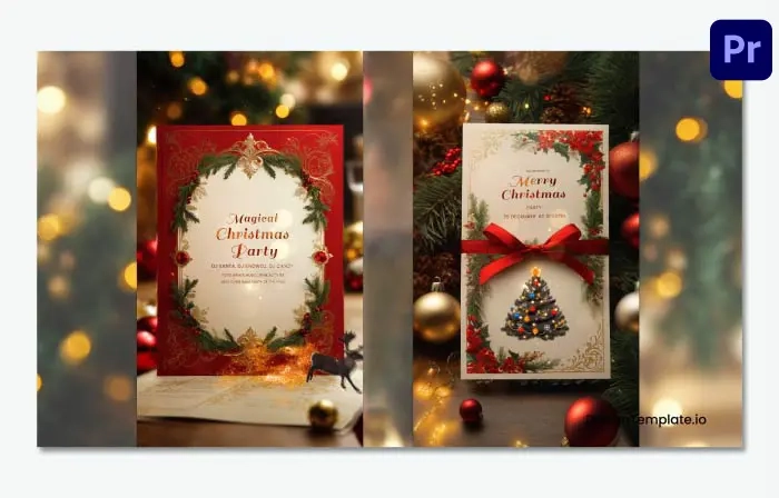 Beautiful Christmas Festival 3D Gathering Card Instagram Story