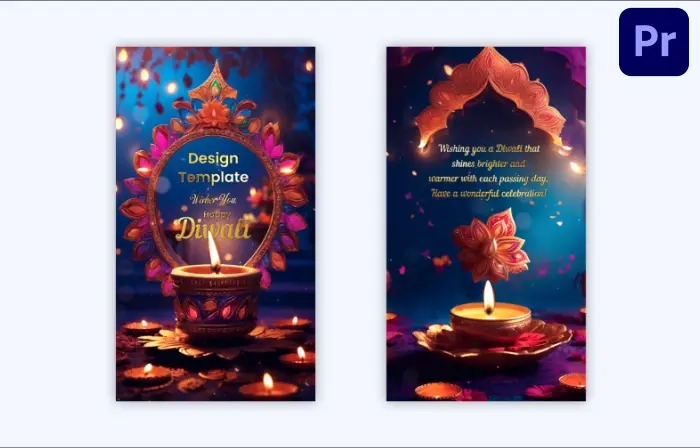 Beautiful Diwali Wishes 3D Animation Instagram Story