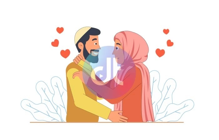 Beautiful Islamic Wedding Resizable Animation Scene