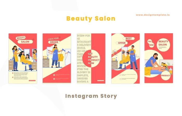 Beauty Salon After Effects Instagram Story Template