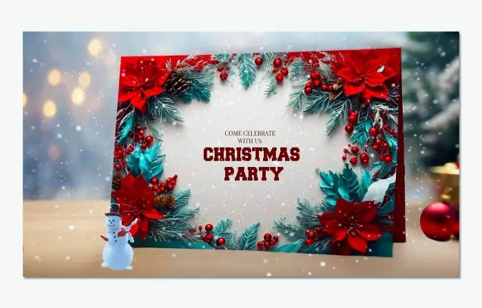 Best 3D Christmas Party Celebration Invitation Slideshow