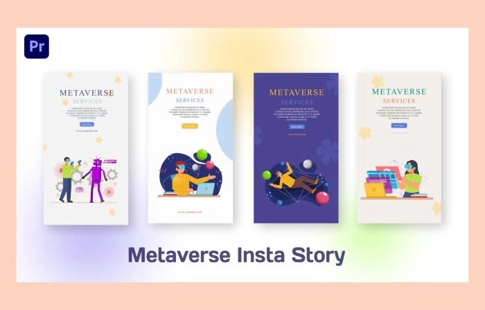 Best Metaverse Animation Instagram Story Premiere Pro Template