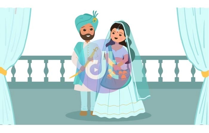 Best Punjabi Wedding character Animation Scene Collections