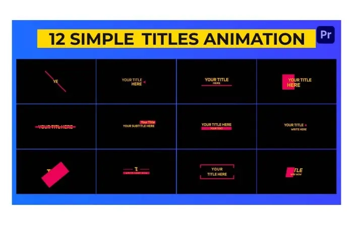 Best Simple Titles Animation