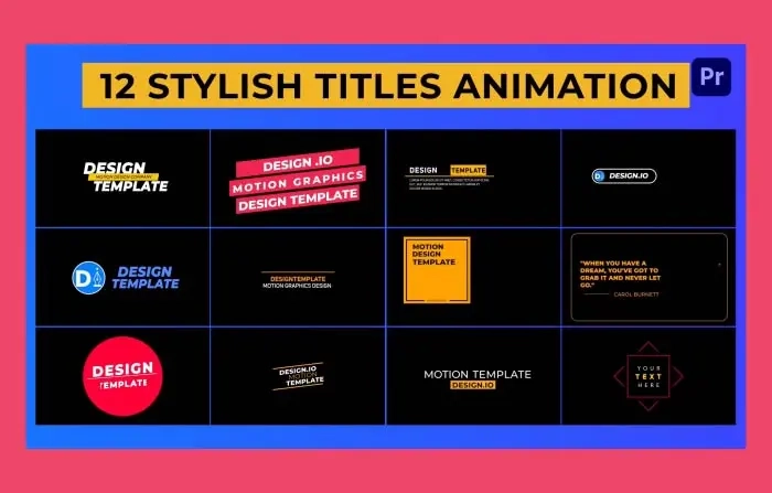 Best Stylish Titles Animation