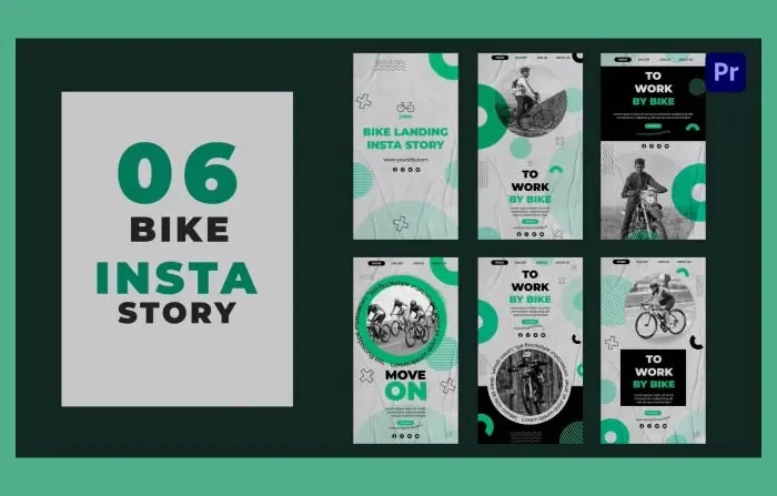 Bike Landing Page Theme Instagram Story