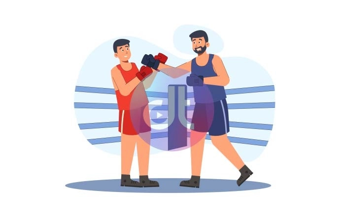 Boxing Activities Character Animation Scene