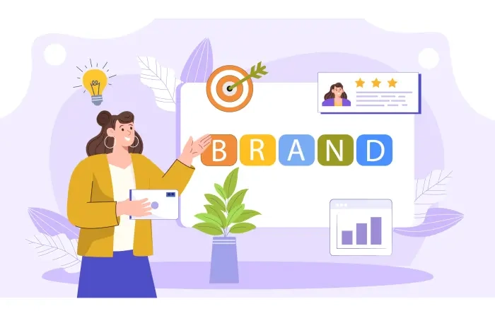 Brand Growth Strategy Character Illustration