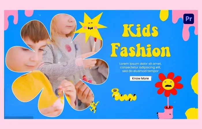 Bright Color Kids Fashion Intro