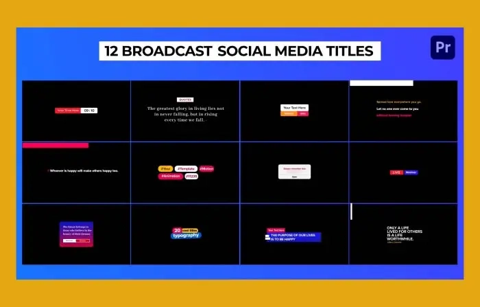 Broadcast Social Media Titles