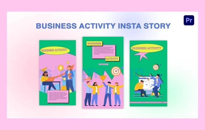 2d Character Business Activity Instagram Story
