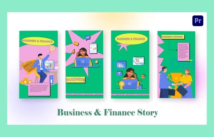 Business And Finance Instagram Story Premiere Pro Template