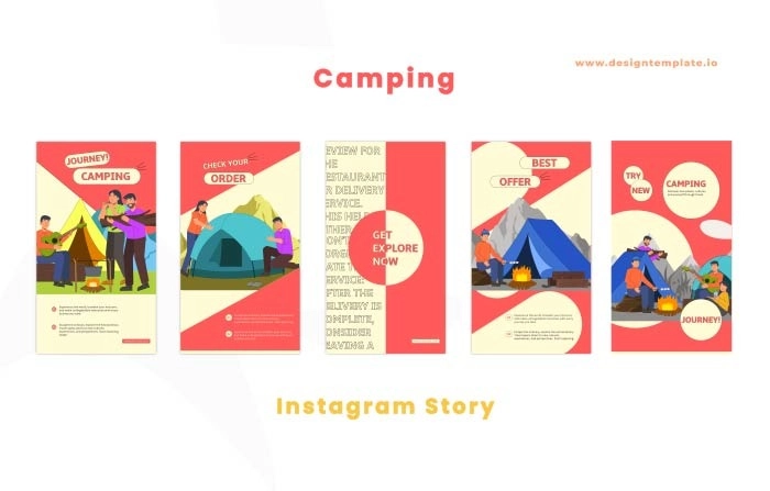 Camping After Effects Instagram Story Template