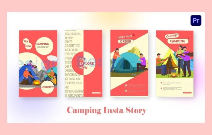 Camping Instagram Story Premiere Pro Template