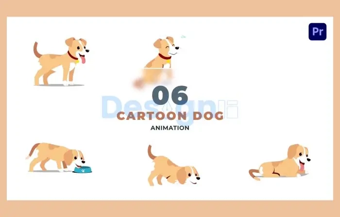Cartoon Dog Motion Graphic Template