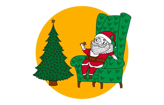 Celebrate Christmas With These Charming Illustration Of Santa Claus image
