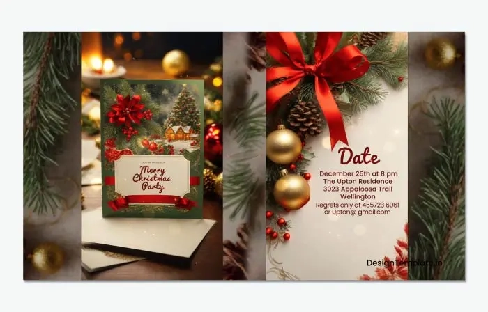 Christmas Party Gathering 3D Invitation Instagram Story Card
