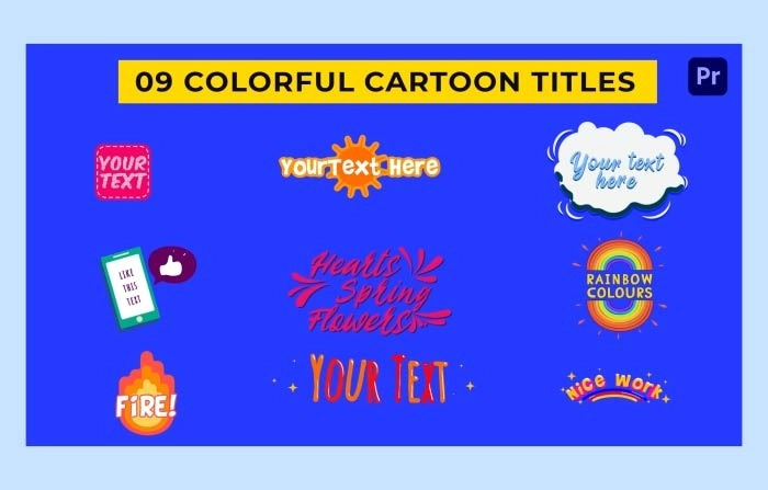 Colorful Cartoon Titles