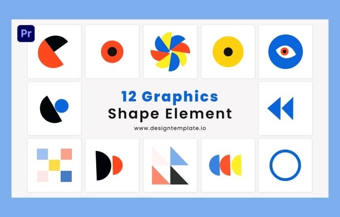 Colorful Graphics Shape Premiere Pro Element Template