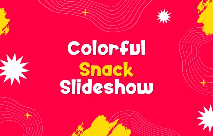 Colorful Snack Showcase Slideshow Design
