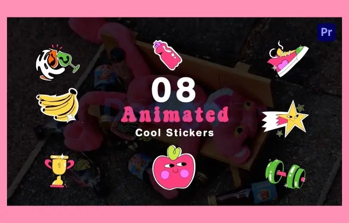 Cool Sticker Design 2D Motion Animation