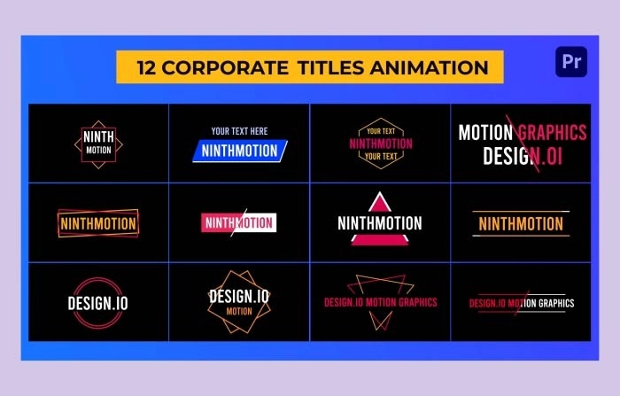 Corporate Titles Animation Premiere Pro Template