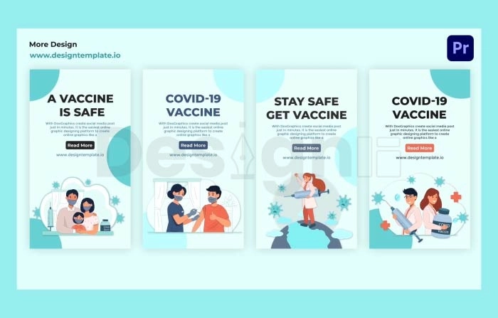 Covid Vaccine Instagram Story Premiere Pro Template