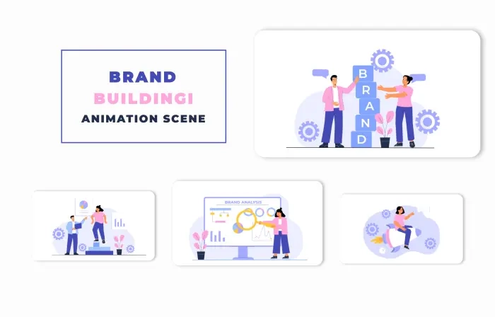 Creative Character Brand Building Animation Scene
