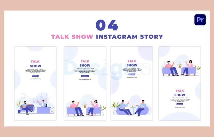 Creative Talk Show Premium Vector Instagram Story