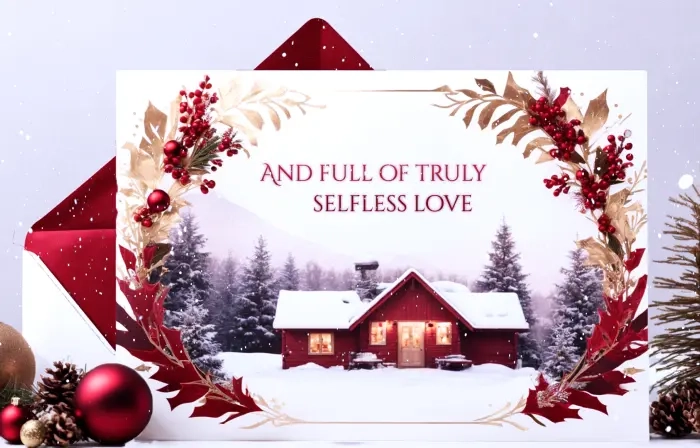 Customizable Merry Christmas Invitation 3D Slideshow