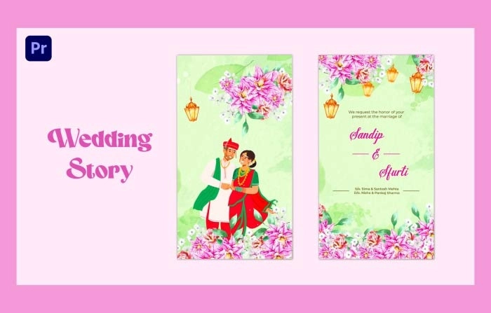 Customize Your Maharashtrian Wedding Invitation With Premiere Pro Template For Instagram Stories