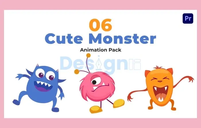 Cute Monsters Character Animation Scene