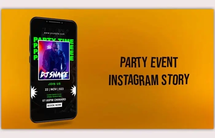 DJ Night Party Event Instagram Story
